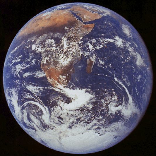 Earth (eastern Africa) from Apollo 17 (1972)