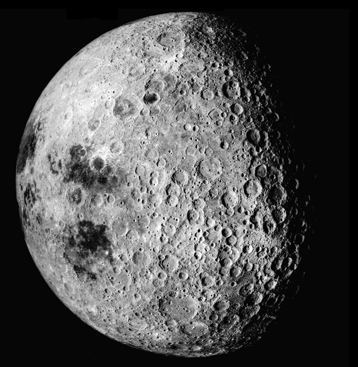 Apollo 16 metric camera image of the Moon's eastern limb and far side