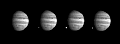 Image of comet SL-9 and Jupiter