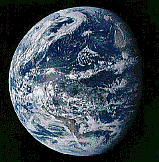 [Global view of Earth]