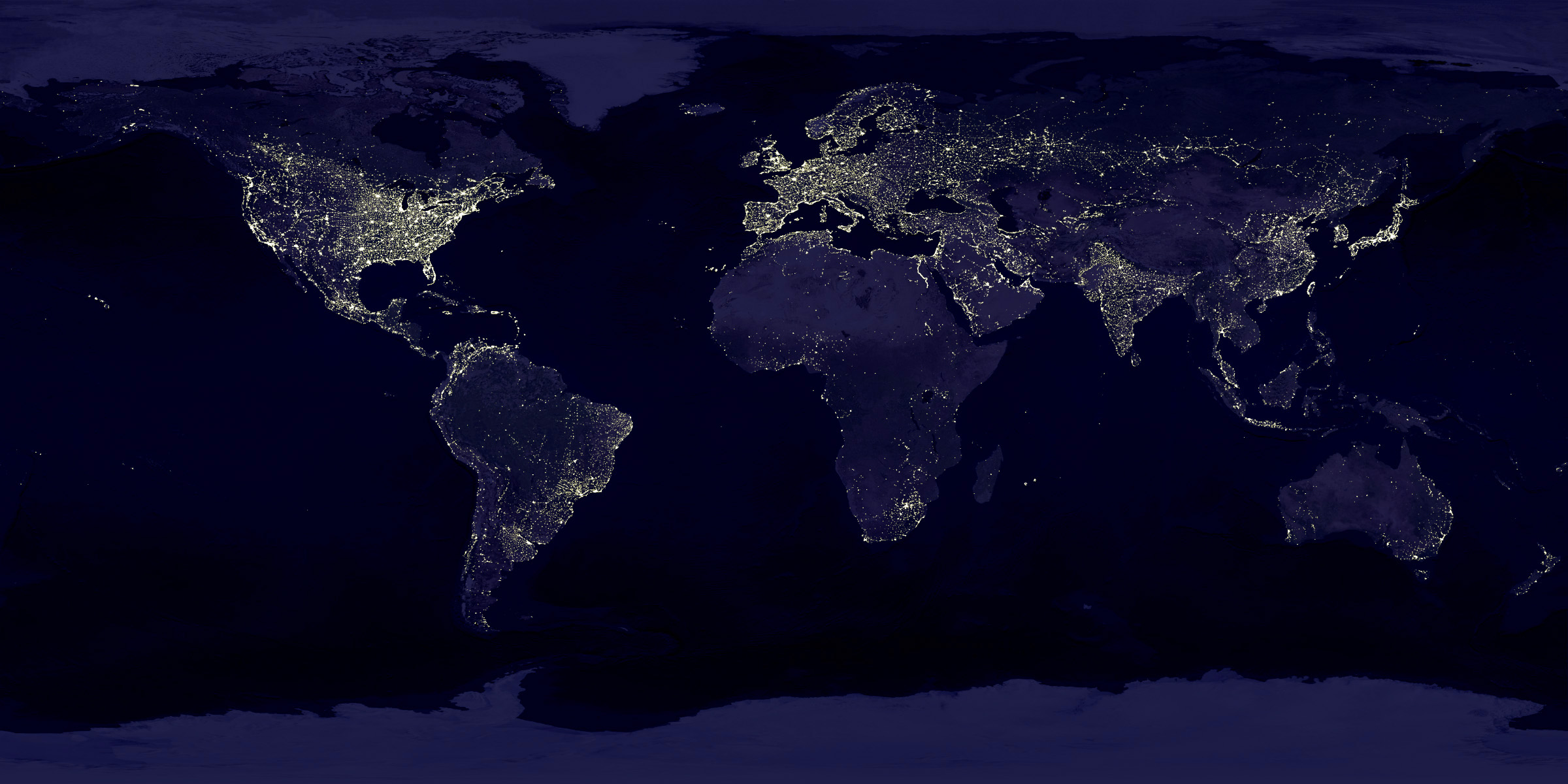 NASA Earth at Night From Space