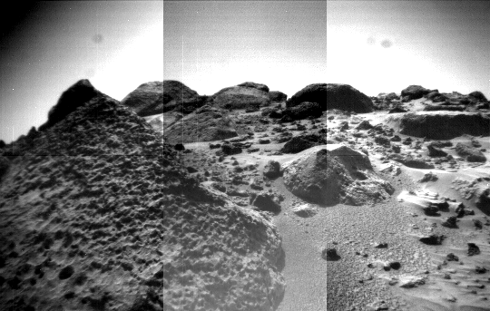  rocks and soils. The APXS was successfully deployed against Wedge on the 