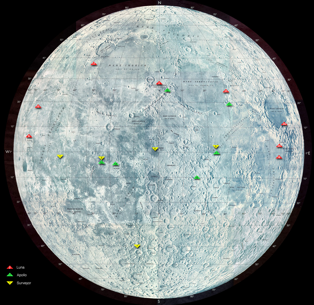 Apollo Landing Sites