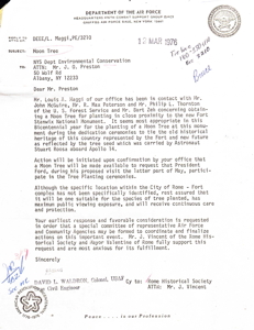 [Waldron letter, 12 March 1976]