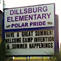 [Dillsburg Elementary School Sign]
