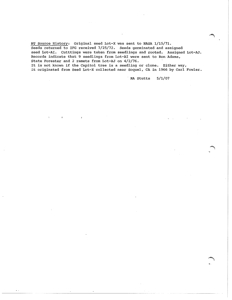 [Forest Service Accession Document Stutts Note]