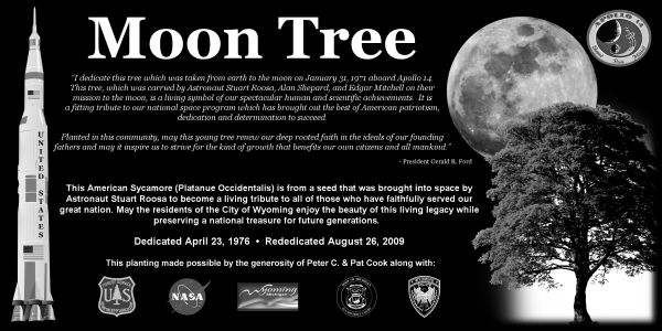[Announcement of planting of 2nd Generation Wyoming Michigan Moon Tree]