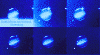 Fragment E impact sequence, color (6 images), infrared, 15:16 to 15:43 UT, 17 July 1994