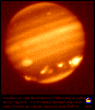 Post-impacts image of Jupiter, color, near IR, 22:37 UT, 25 July 1994