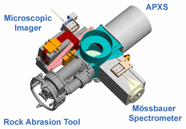 Image of end of MER robot arm