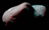 [NEAR stereo image of asteroid Eros]