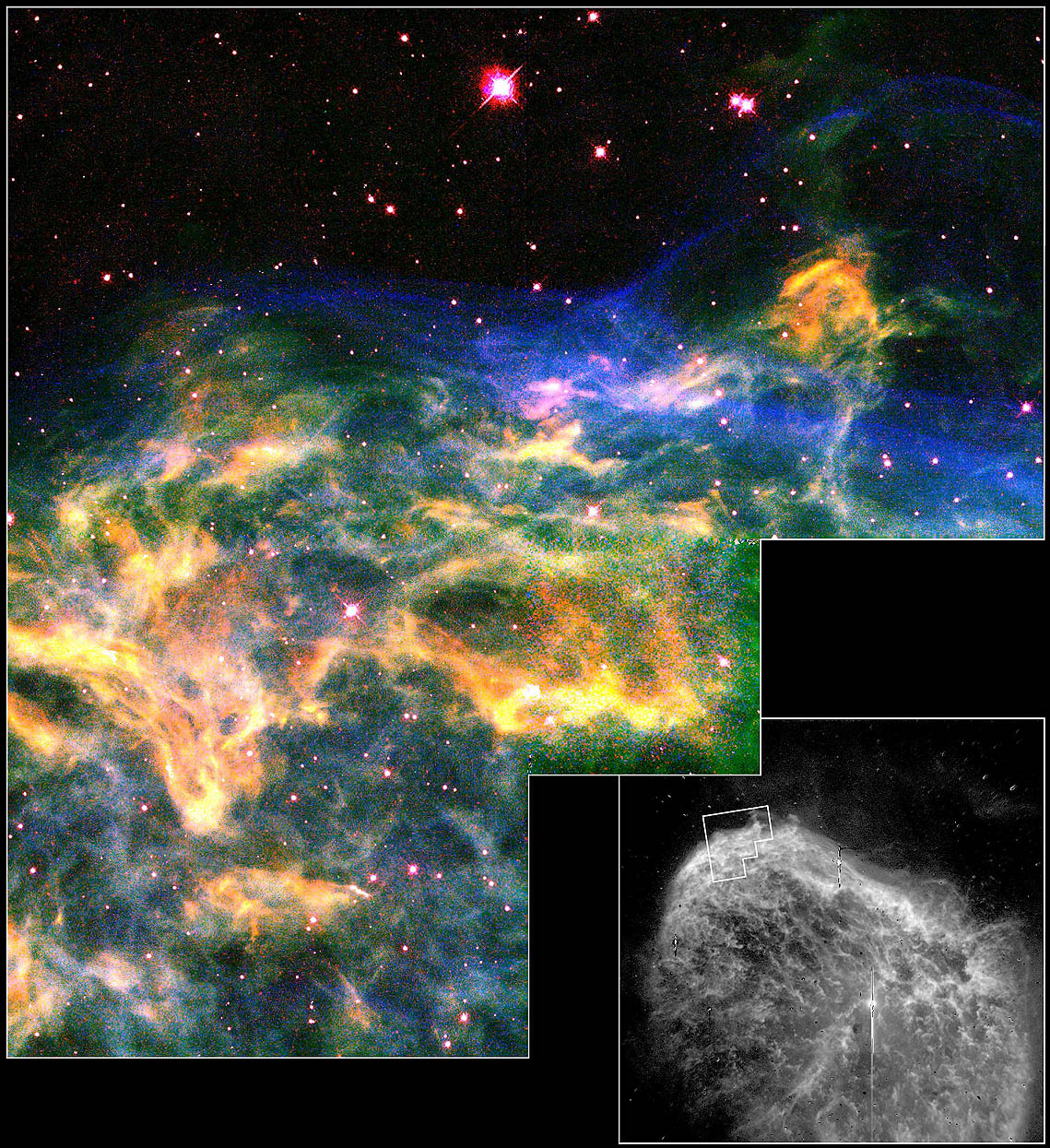 nasa nebula images green black