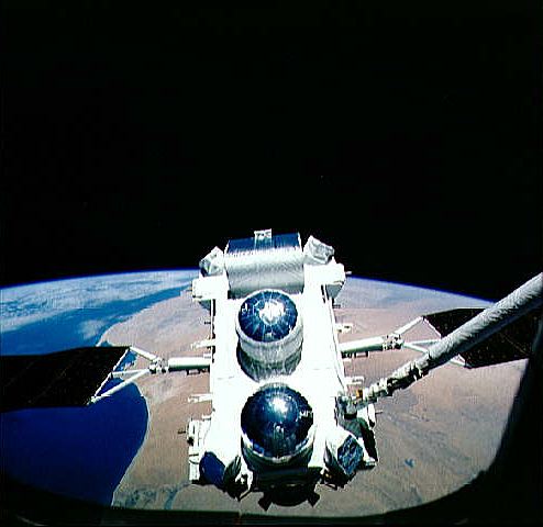 Compton Gamma Ray Observatory being deployed into Earth orbit from STS 37 Source: NSSDCA Master Catalog cgro.jpg