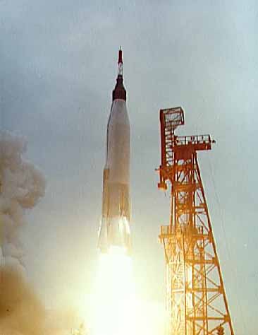 Mercury Atlas 7 (Aurora 7) lifting off from Cape Canaveral, Florida, NASA photo Source: NSSDCA Master Catalog mercury_atlas_7.jpg