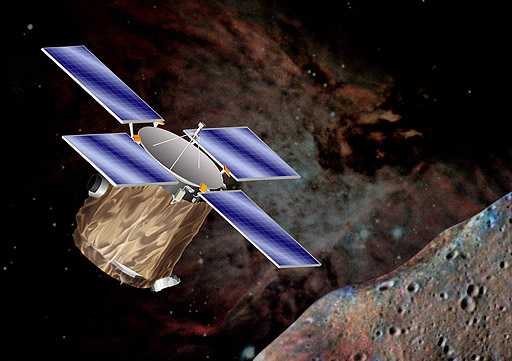 Near Earth Asteroid Rendezvous - Shoemaker (NEAR Shoemaker) space probe, NASA illustration Source: NSSDCA Master Catalog near_config.jpg