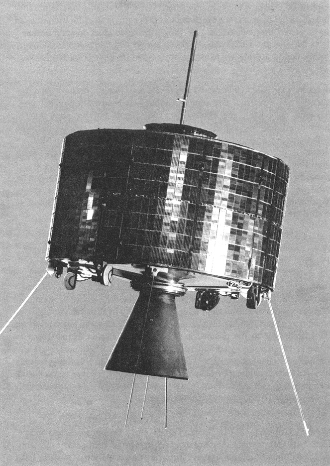 Syncom 2, the first geosynchronous satellite, NASA photo Source: NSSDCA Master Catalog syncom.jpg