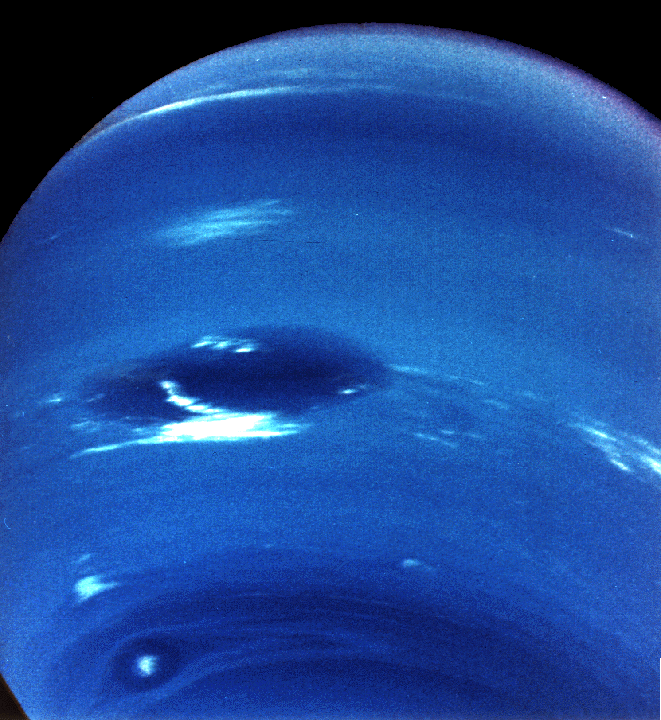 the dark spot on neptune from voyager 2
