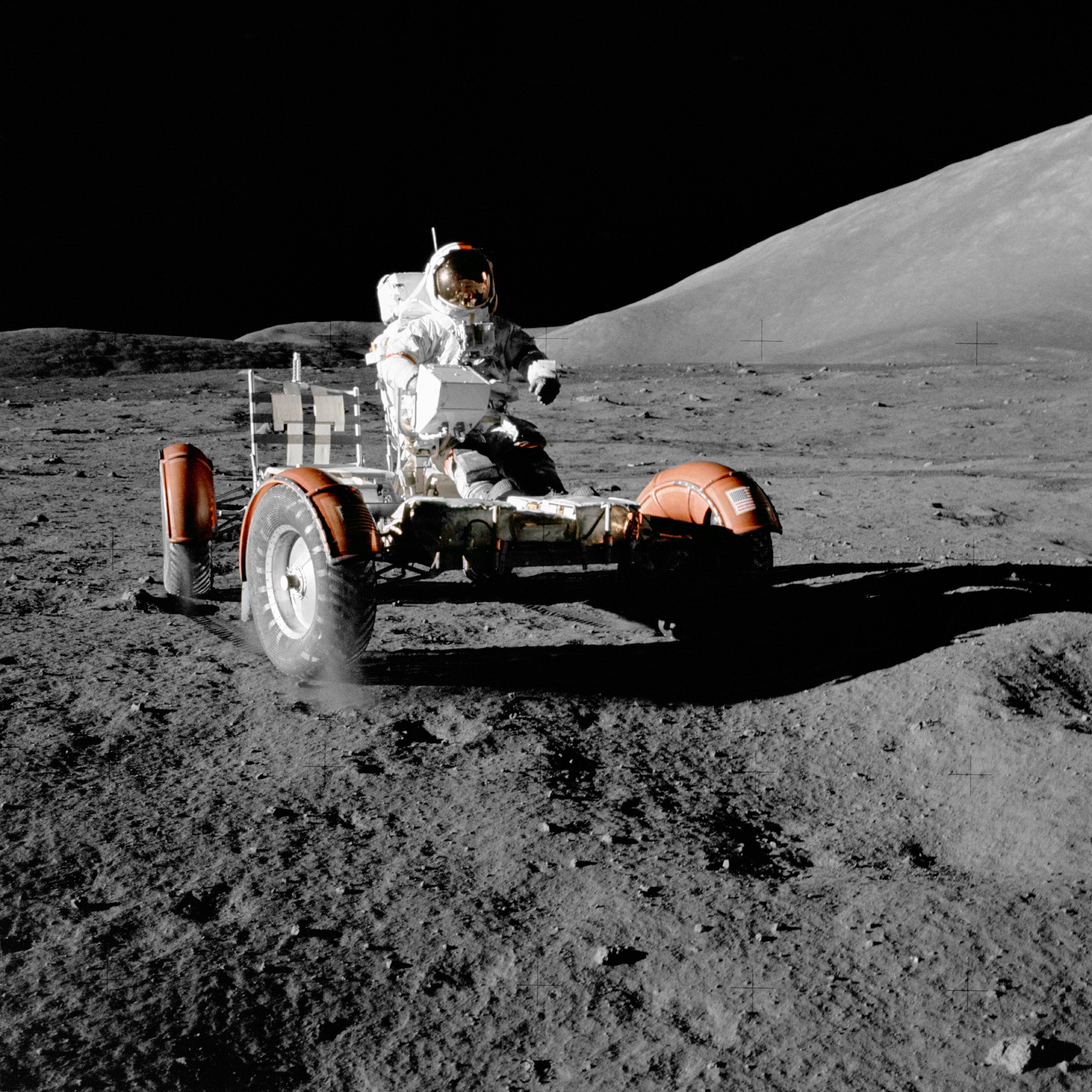 Apollo Buggy on MOON Space Poster #2 