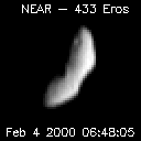 [NEAR encounter movie of asteroid Eros]