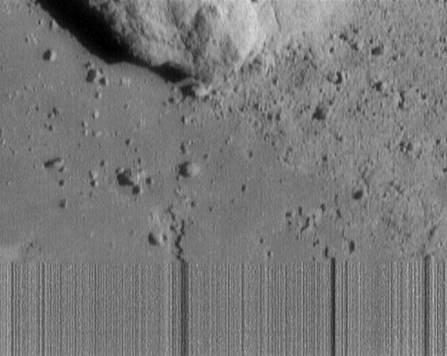 [NEAR descent image of asteroid Eros]