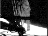 TV image of Armstrong stepping on the Moon