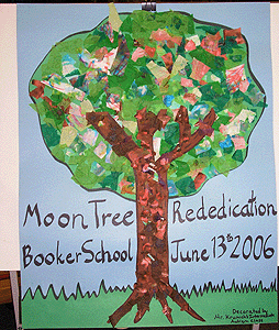 [Sign from Booker Moon Tree Celebration]