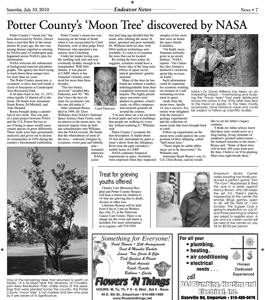 [Coudersport Moon Tree Article]