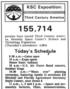 Florida Today notice of tree planting