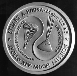 [Forest Service Moon Rocket Medal, reverse side]