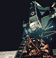 Aldrin exiting hatch