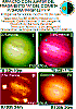 Fragment A impact, color (4 images), infrared and visible, 20:24 to 22:11 UT, 16 July 1994