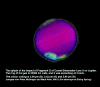 Fragment G impact splash, color, infrared (3 wavelength),  18 July 1994 