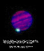 Fragment K impact fireball, color, infrared (3 wavelength),  10:48 UT, 19 July 1994