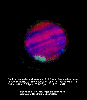 Fragment K impact splash, color, infrared (3 wavelength),  11:34 UT, 19 July 1994