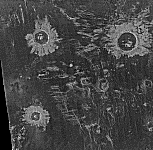 Sample Magellan SAR data showing surface features