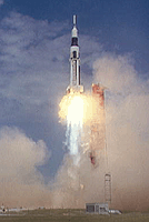 Image of the Saturn SA-7 spacecraft.