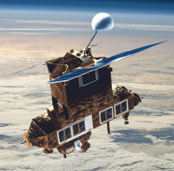 Image of the ERBS spacecraft.