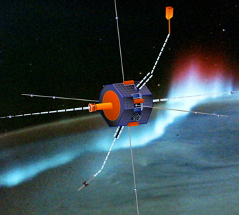 Image of the FAST spacecraft.
