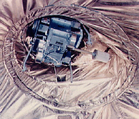 Image of the Gemini  5 Evaluation Pod spacecraft.