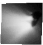 Giotto image of Halley taken on 13 March 1986