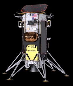 Image of the Intuitive Machines 1 (Odysseus) spacecraft.