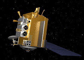Image of the Lunar Reconnaissance Orbiter (LRO) spacecraft.