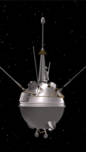 Image of the Luna  1 spacecraft.