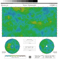 Example image of the Magellan SAR Global Topographic Data Record as Photoproducts data collection.