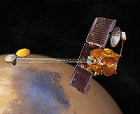 Image of the 2001 Mars Odyssey spacecraft.