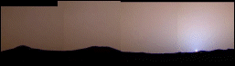 [Mars Pathfinder Sunset Image]