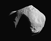 [First NEAR image of asteroid Mathilde]