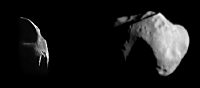 [First NEAR image of asteroid Mathilde]