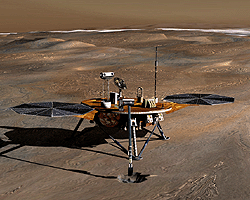 Image of the Phoenix Mars Lander spacecraft.