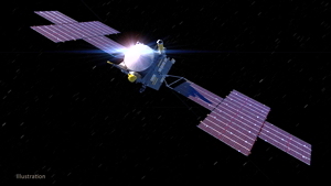 Image of the Psyche spacecraft.